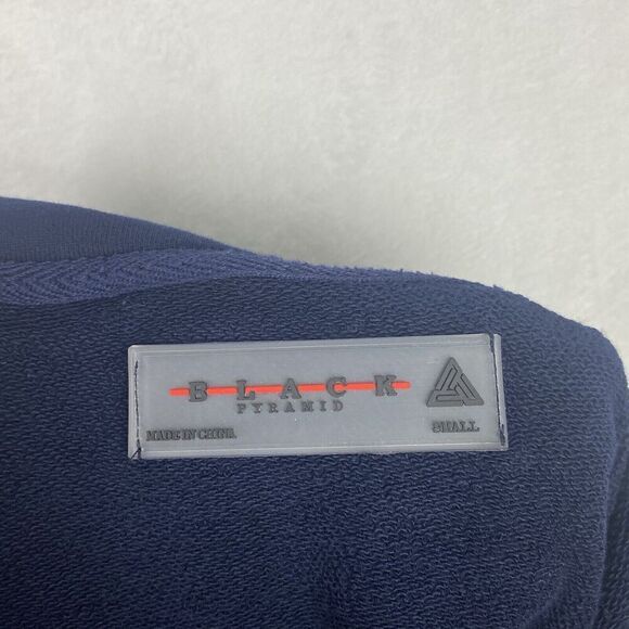 Black Pyramid Sweater Womens Small Blue Hoodie Sweatshirt Logo  Pullover Casual - Picture 8 of 10